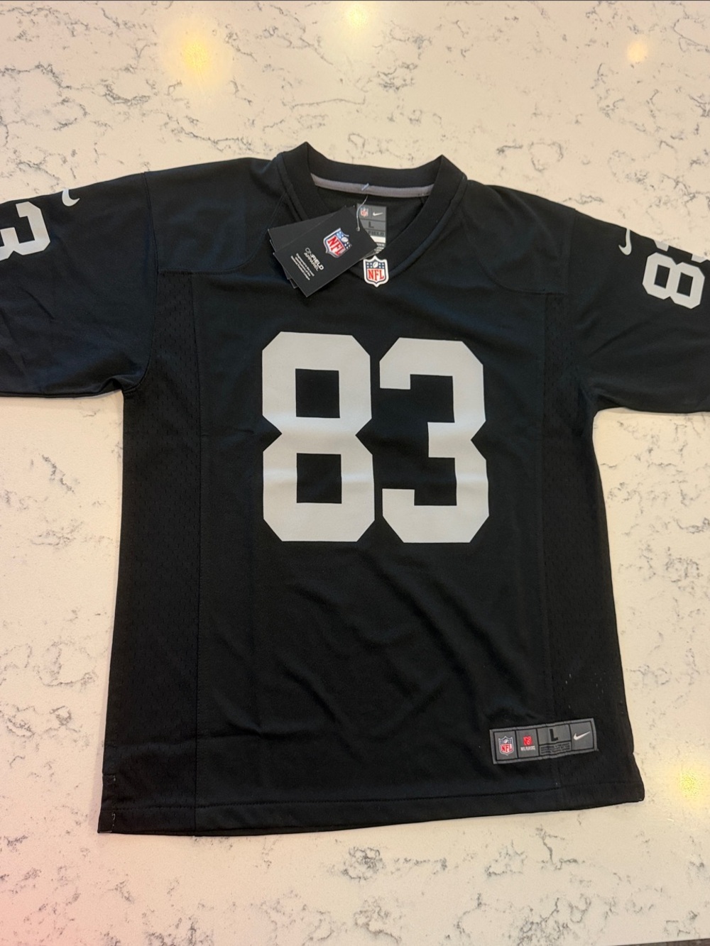 Nike Kids Raiders Waller 83 jersey NWT L 14/16